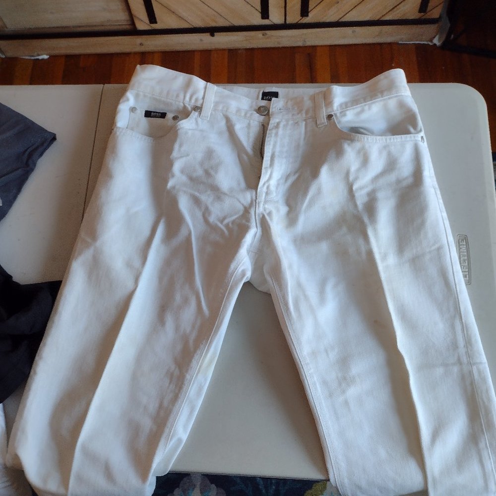 HUGO Boss white jean